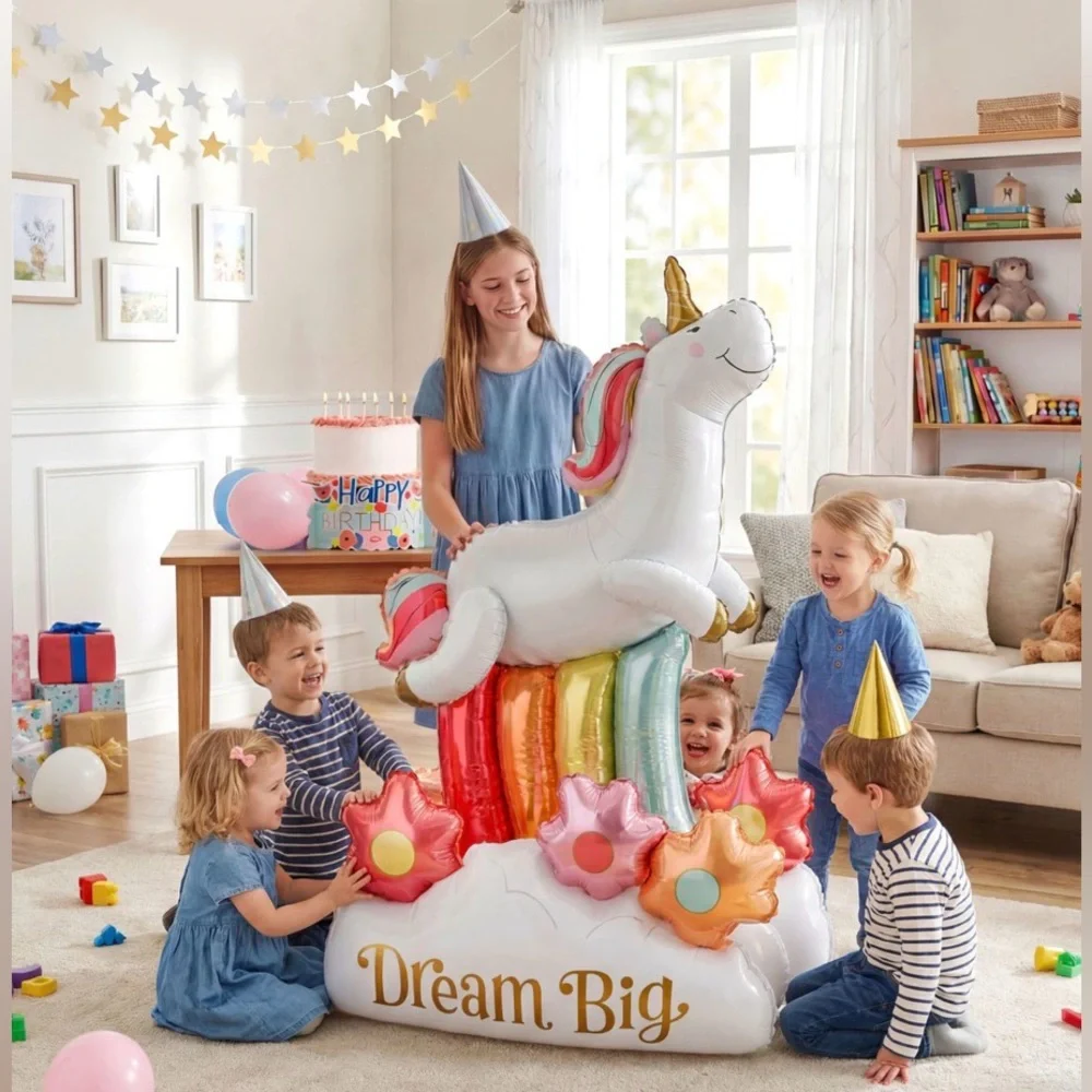 🆕American Greetings Giant Foil Unicorn Balloon